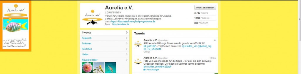 Folgen Sie Aurelia e.V. auf Twitter!