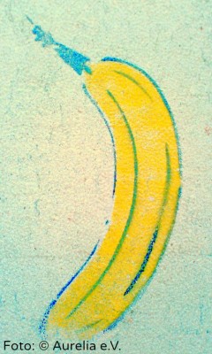 Kunst - gesprühre Banane