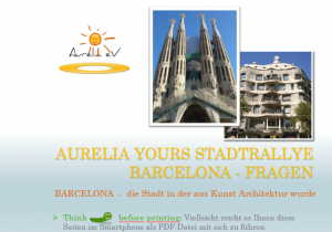 Stadtrallye Barcelona Spanien